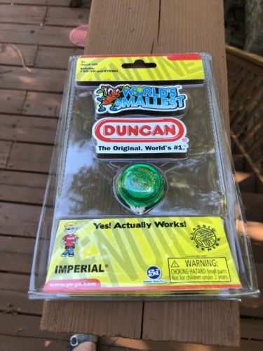 World's Smallest Original Duncan Yo-Yo Imperial Green YoYo NEW Factory Sealed