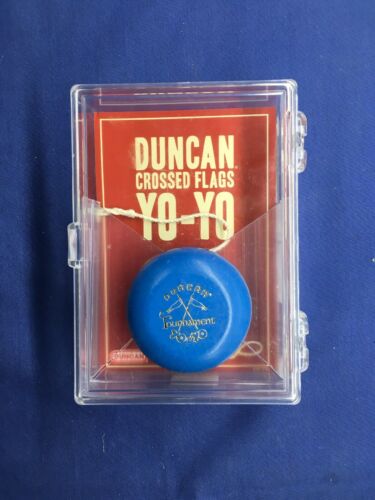 DUNCAN YO YO YO-YO 2011 CROSSED FLAGS CHAMPIONSHIP BLUE IN BOX