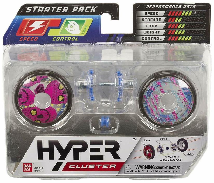 Hyper Cluster Yo Yo Starter Pack Black Stamina Control NEW Pink Skull 42361