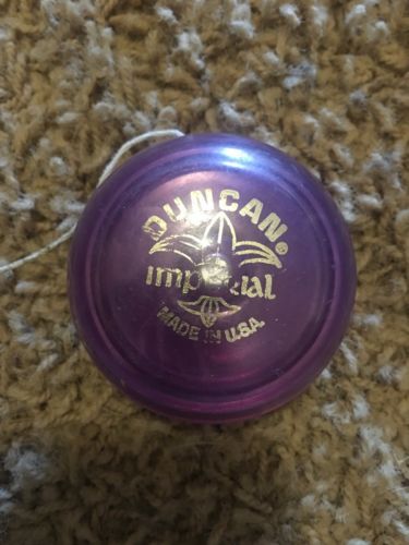 Duncan Imperial Yoyo Made in USA Clear Lavender Purple