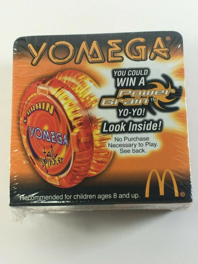 Rare 2000 Yomega Tail Spinner X-Brain #3 Orange YoYo McDonald's Free Ship NEW