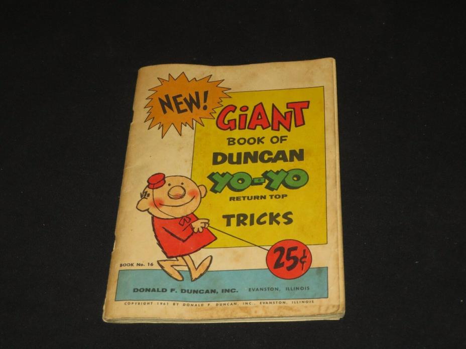 YoYo Vtg 1961 Giant Book of Duncan Yo-Yo Return Top Tricks Book No 16