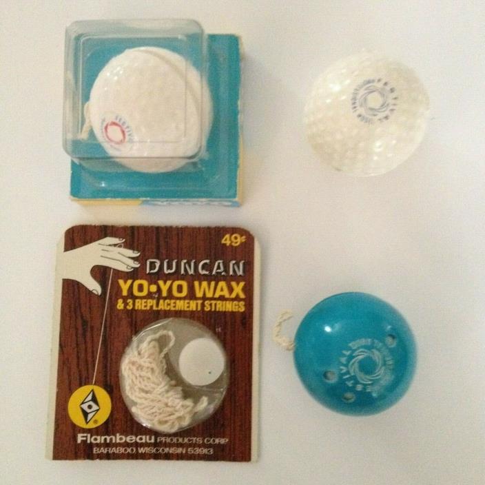 A RARE FESTIVAL GOLF BALL YO YO NEW IN BOX & A USED GOLF BALL+BOLING BALL,YO YO