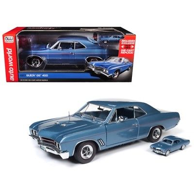 1967 Buick GS Hardtop Sapphire Blue and 1/64 Scale 1967 Buick GS Hardtop