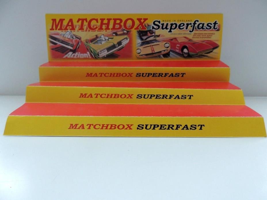 Matchbox Superfast Shop Display Stand / 13 INCHES X 7 INCHES