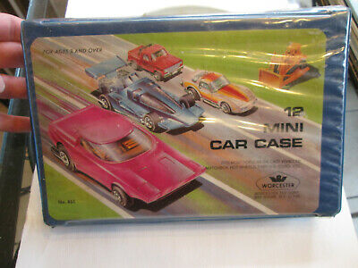 Vintage 12 Mini Car Carrying Case Worcester #831 fits matchbox hotwheels corgi
