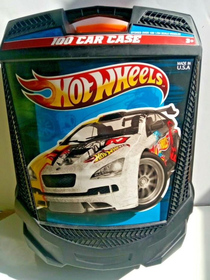 Hot Wheels 100 Car Rolling Storage Case Black With Retractable Handle Complete