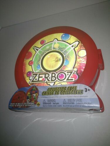 Red Zerboz Collector Case - New sealed Holds 18 Balls and 18 Figurine Tree house