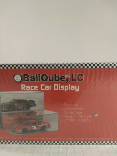 New BallQube 1:24 Model Car Stackable Display Case Clear Transparent Collectible
