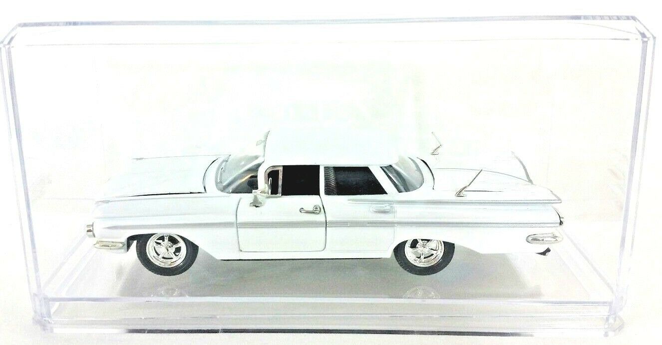 Acrylic Clear Pioneer Display Case with 1959 Chevrolet White Impala 1/32