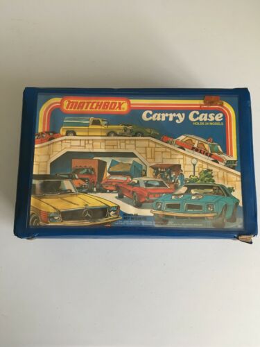 Vintage Matchbox 1978 Lesney CARRY CASE w/ 2 Trays - Holds 24 Cars