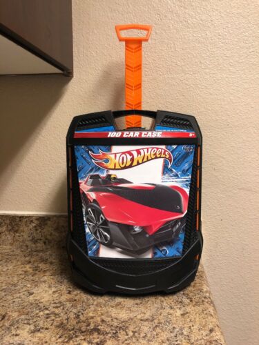 Hot Wheels 100 Car Case Hot Storage Rolling Carrying Toy Cars