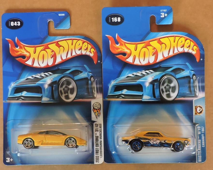 2003 HOTWHEELS 1ST ED LAMBORGHINI MURCIELAGO & WASTELAND 67' CAMARO