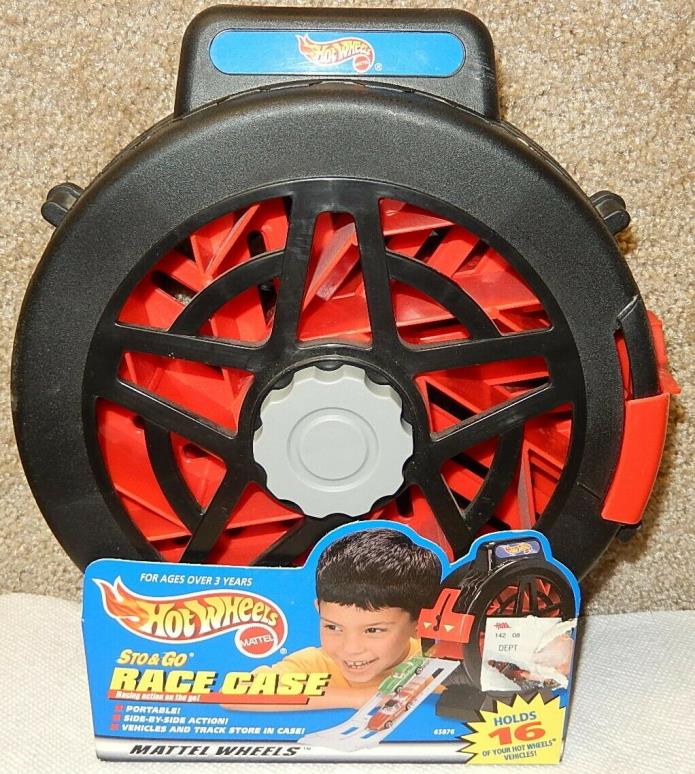 Hot Wheels 16-Car Sto & Go Race Case & Track 1997 Mattel #65876 BRAND NEW