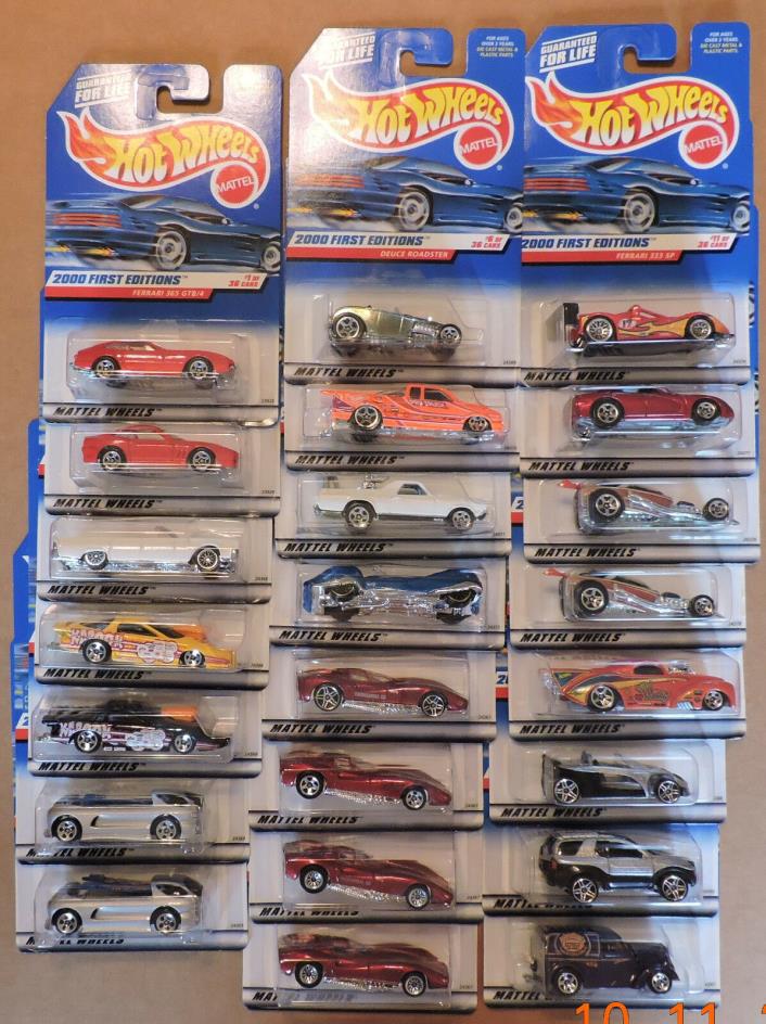2000 HOTWHEELS 1ST EDITIONS (ALL 36 + 15 VATIATIONS)