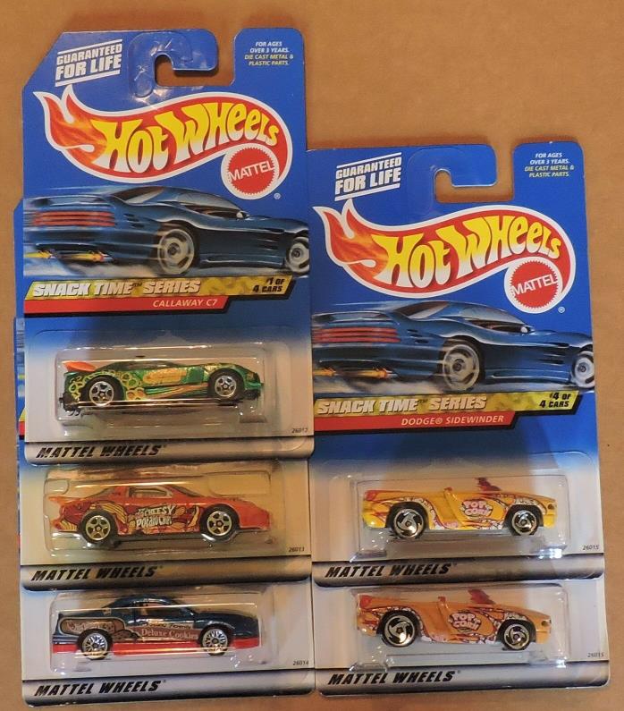 2000 HOTWHEELS SNACK TIME SERIES + VARIATION