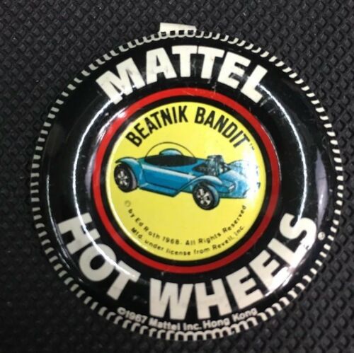 Vintage Hot Wheels 1967 Beatnik Bandit Metal Badge