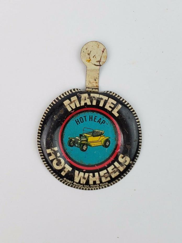 Vintage 1967 Redline Hotwheels Hot Heap Badge Only Yellow