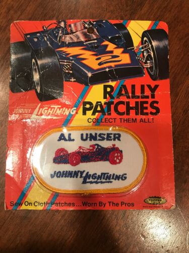 1972 Topper Toys NJ USA Johnny Lightning Diecast Car Toy Rally Patch Al Unser