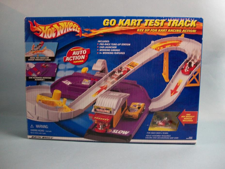 Mattel Hot Wheels Go Cart Test Track w/ Car 2000