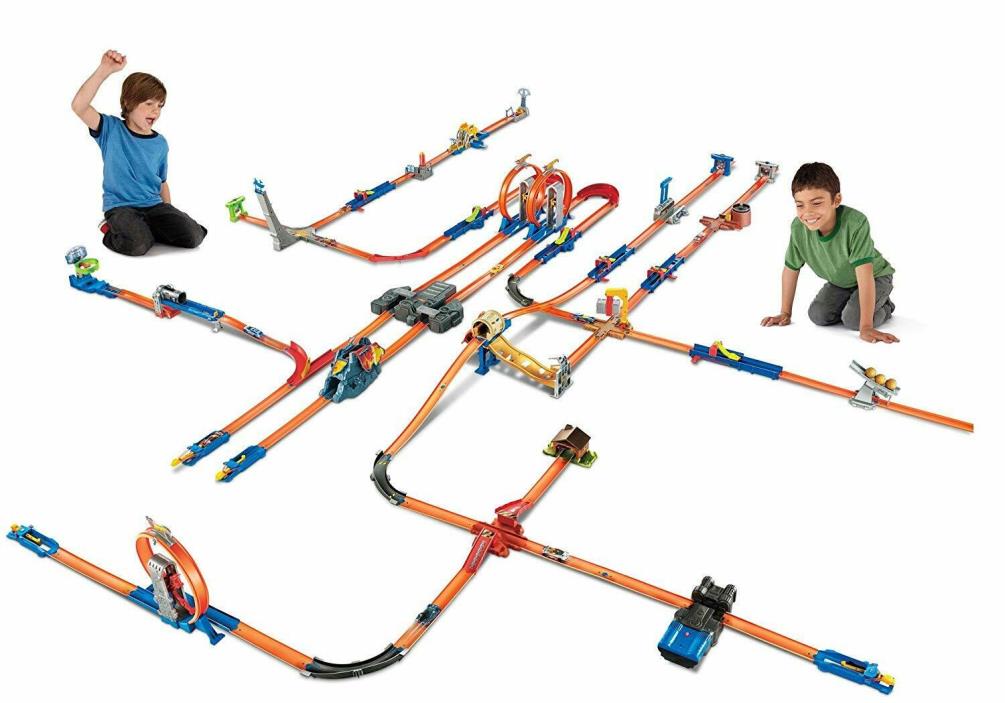 Hot Wheels Track Builder Total Turbo Takeover Track Set Kids Children Boys Toys