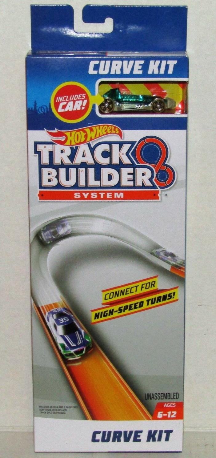 Hot Wheels Track Builder System Curve Kit with Car NEW