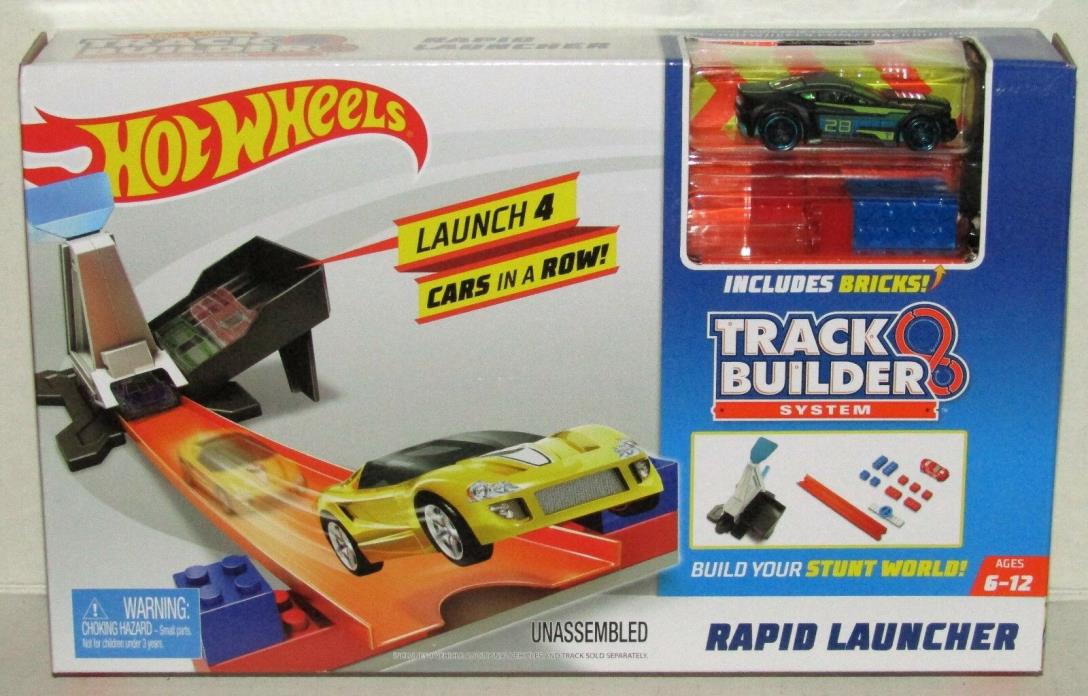 Hot Wheels Track Builder System Rapid Launcher with Car NEW