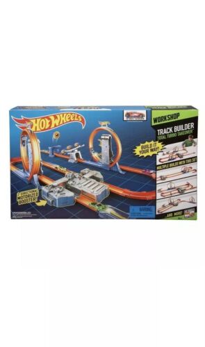 Hot Wheels Track Builder Total Turbo Takeover Track Set Workshop Kids Play Toys