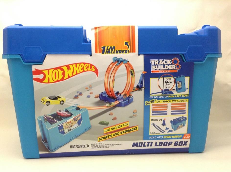 Hot Wheels Track Builder System Multi Loop box mega stunt Box Playset new in box