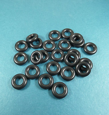 24 CORGI TOY TIRES-- 15mm SMOOTH black rubber - SALOONS