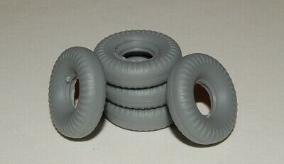 Dinky Supertoys and Race Cars 20mm Grey Round Tread Tires Set of 5 (20-2)