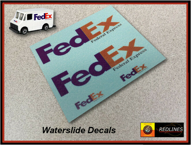 CUSTOM 1/64th 'FedEx' Decal 9643F