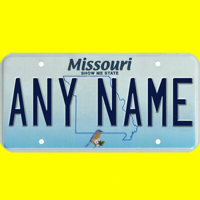 1/43-1/5 scale custom license plate set any brand RC/model car - Missouri tags