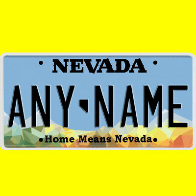 1/43-1/5 scale custom license plate set any brand RC/model car - Nevada tags