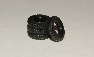 Matchbox King Size 16mm Black Plastic Tires for Trucks fit K7b, K5, K15 (16-1)