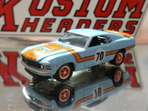 70 FORD MUSTANG BOSS 302 GULF OIL RACING LIMITED EDITION ADULT COLLECTIBLE 1/64
