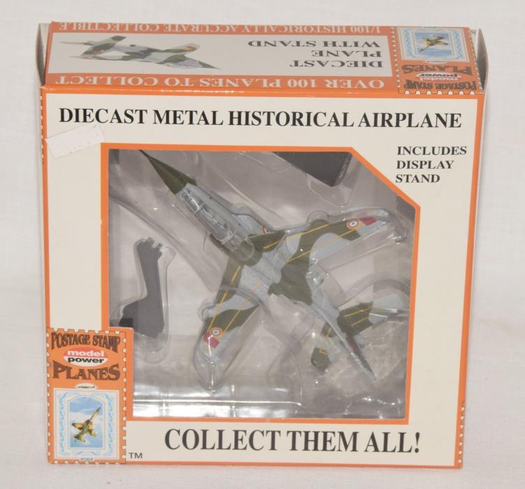 Model Power Postage Stamp Diecast Plane W/ Stand 1/100 ALPHA JET-NIB #5363