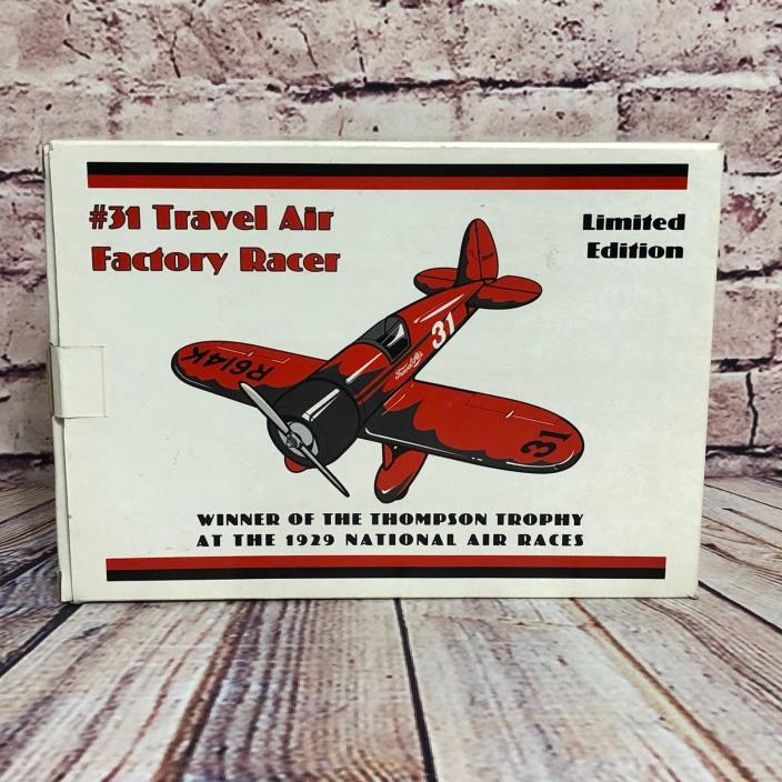 1929 National Air Races # 31 Travel Air Factory Racer Thompson Trophy Bank NIB