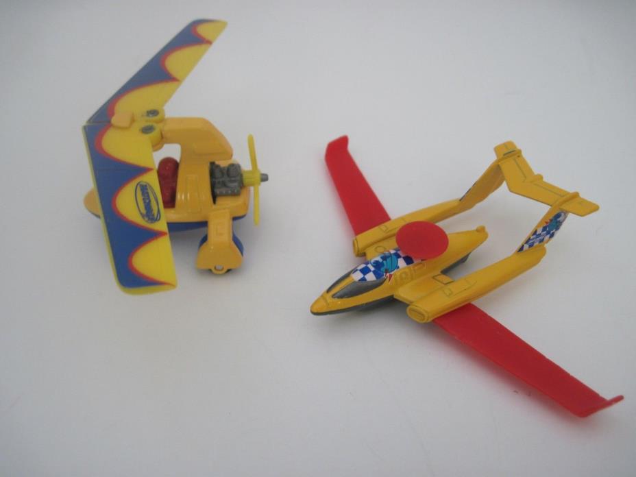 Mattel Collectible Matchbox Folding Wing Aircraft (2) Free Shipping