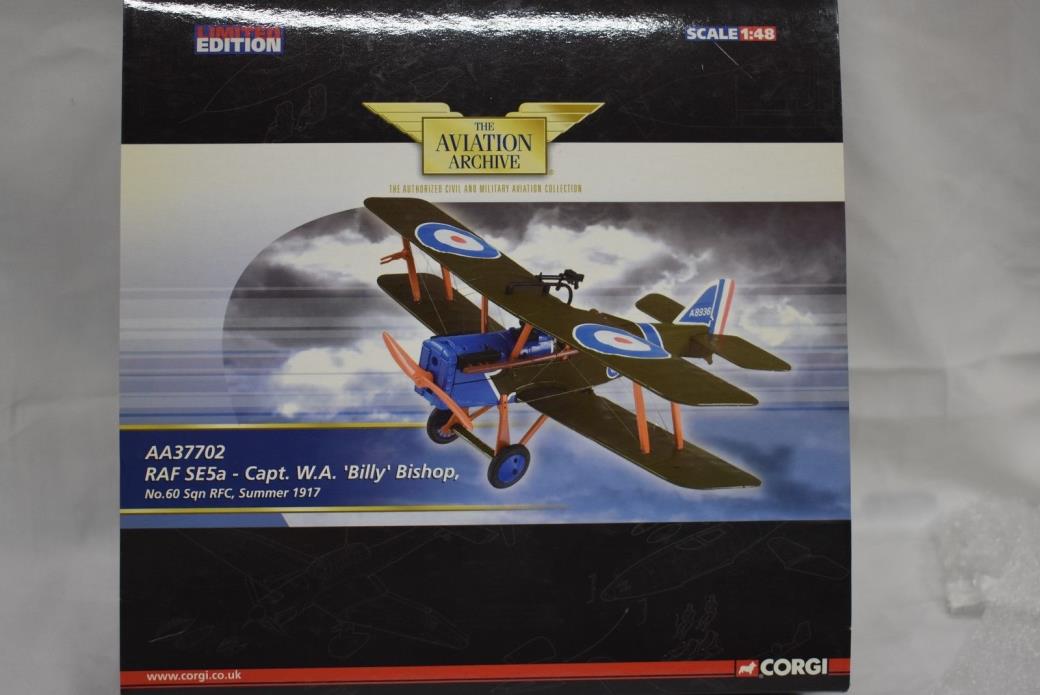 Corgi 1:48 AA37702 RAF SE5a-Capt. W.A. Billy Bishop No.60 Sqn RFC,Summer 1917