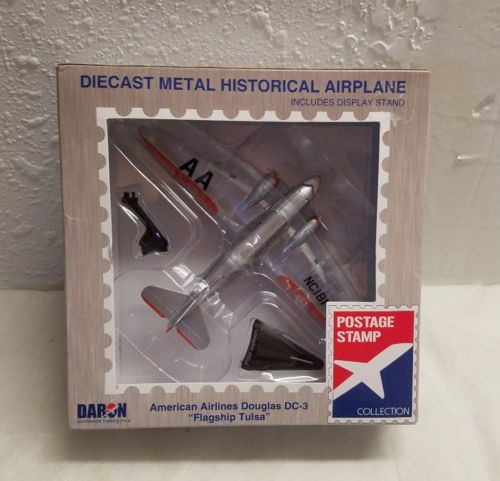 Diecast  metalAmerican DC-3 Flagship Tulsa by Postage Stamp PS5559-2 Scale 1:144