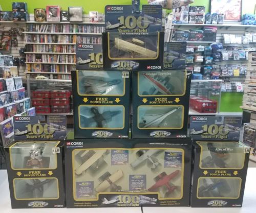 Corgi Showcase Collection 100 Years Flight Authentic Die-Cast Replica Lot New
