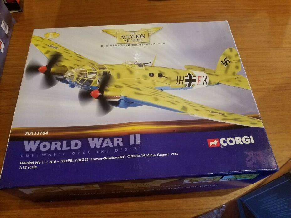 1:72 CORGI AA33704 HEINKEL HE 111 H-6 - 1H+FK, 2./KG26 'LOWEN-GESCHWADER'