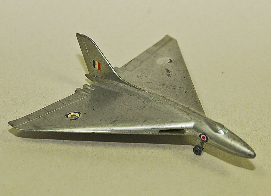 vintage DINKY TOYS Meccano die-cast airplane # 749 AVRO VULCAN Delta Wing Bomber