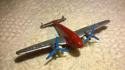 Vintage 1937 Tootsietoy Lockheed Electra Airplane Two-Tone