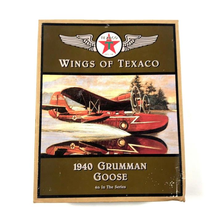 ERTL Wings Of Texaco 1940 Grumman Goose Die-Cast Coin Bank Plane #4 In Series