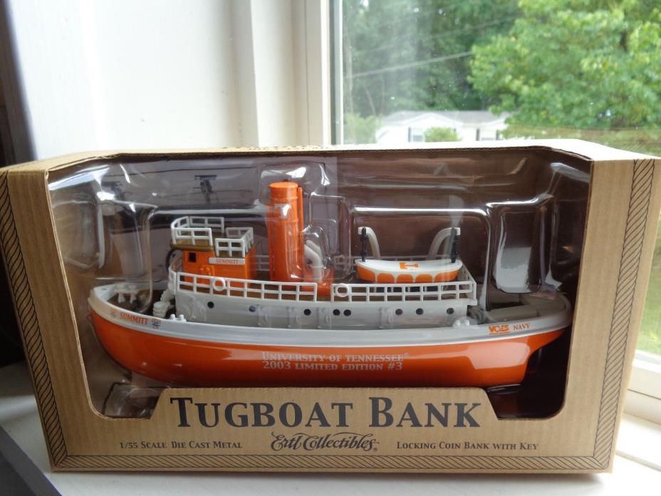 UT VOLS NAVY TUGBOAT BANK 2003 COACH PAT SUMMITT LTD ED # 3 ERTL 1/55