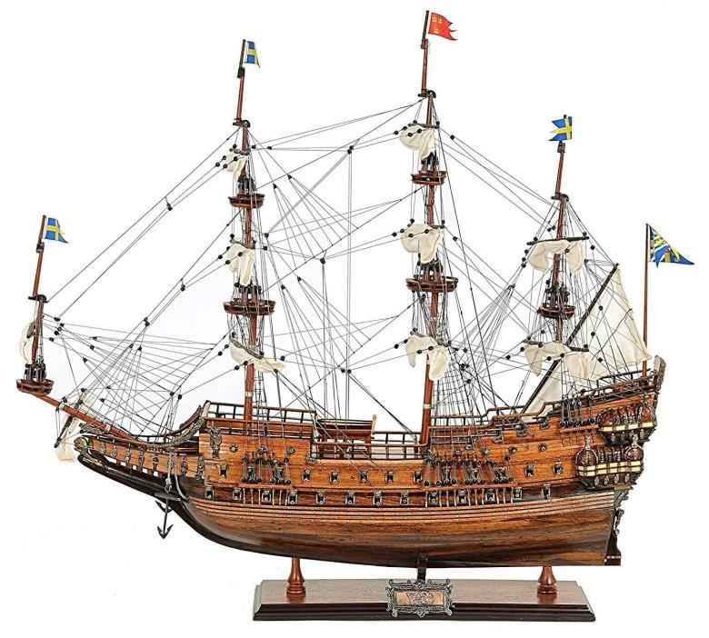Old Modern Handicrafts - Swedish Warship, The Wasa Collectible - Fully Assembled