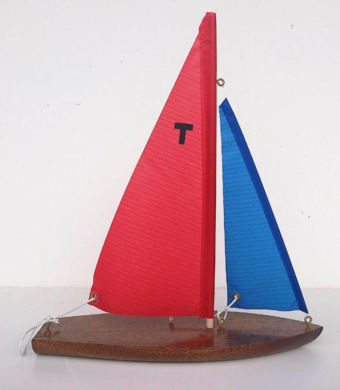 Wood Model Toy Sail Boat ~ Fully Assembled Ready to Sail & Compete