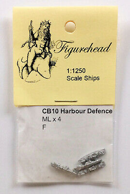 Figurehead CB10 British Harbor Defense Ships 1/1250 Scale Metal Model X 4